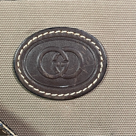 Gucci canvas and leather briefcase - laptop bag Vintage 50s - Picture 9 of 16